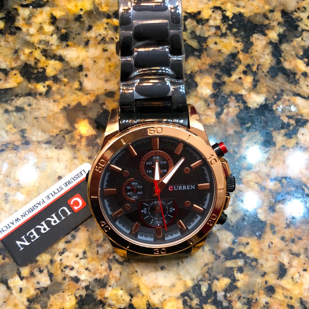 New with tags Black link Men’s watch